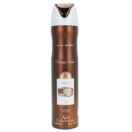 Vintage Radio Aerosol Air Freshener Spray, 300ml, by Lattafa