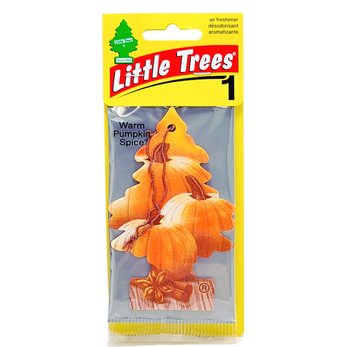 Little Trees Warm Pumpkin Spice Scent Hanging Air Freshener