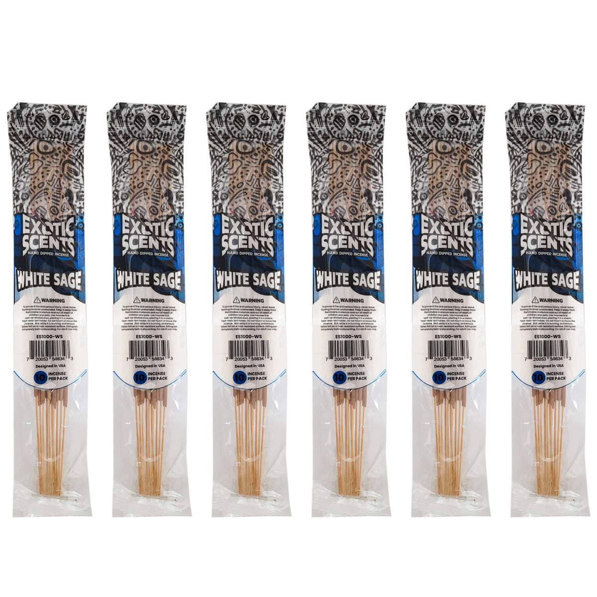 White Sage Scent 11" Exotic Scents Incense