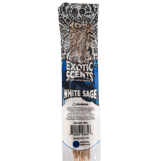 White Sage Scent 11" Exotic Scents Incense