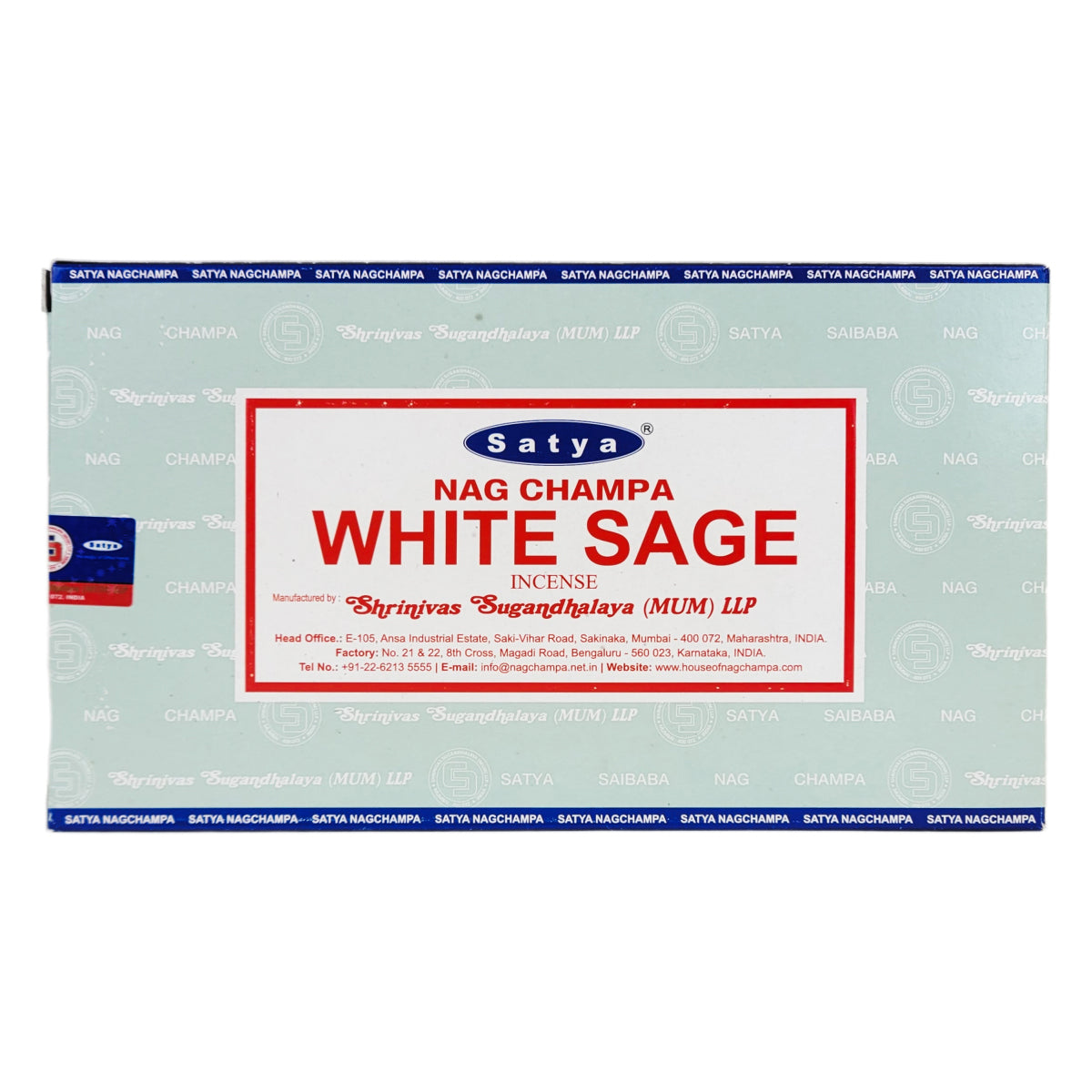 Satya White Sage Scent Incense Sticks, 15g Pack