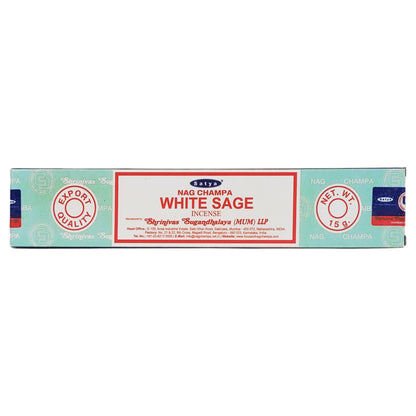 Satya White Sage Scent Incense Sticks, 15g Pack