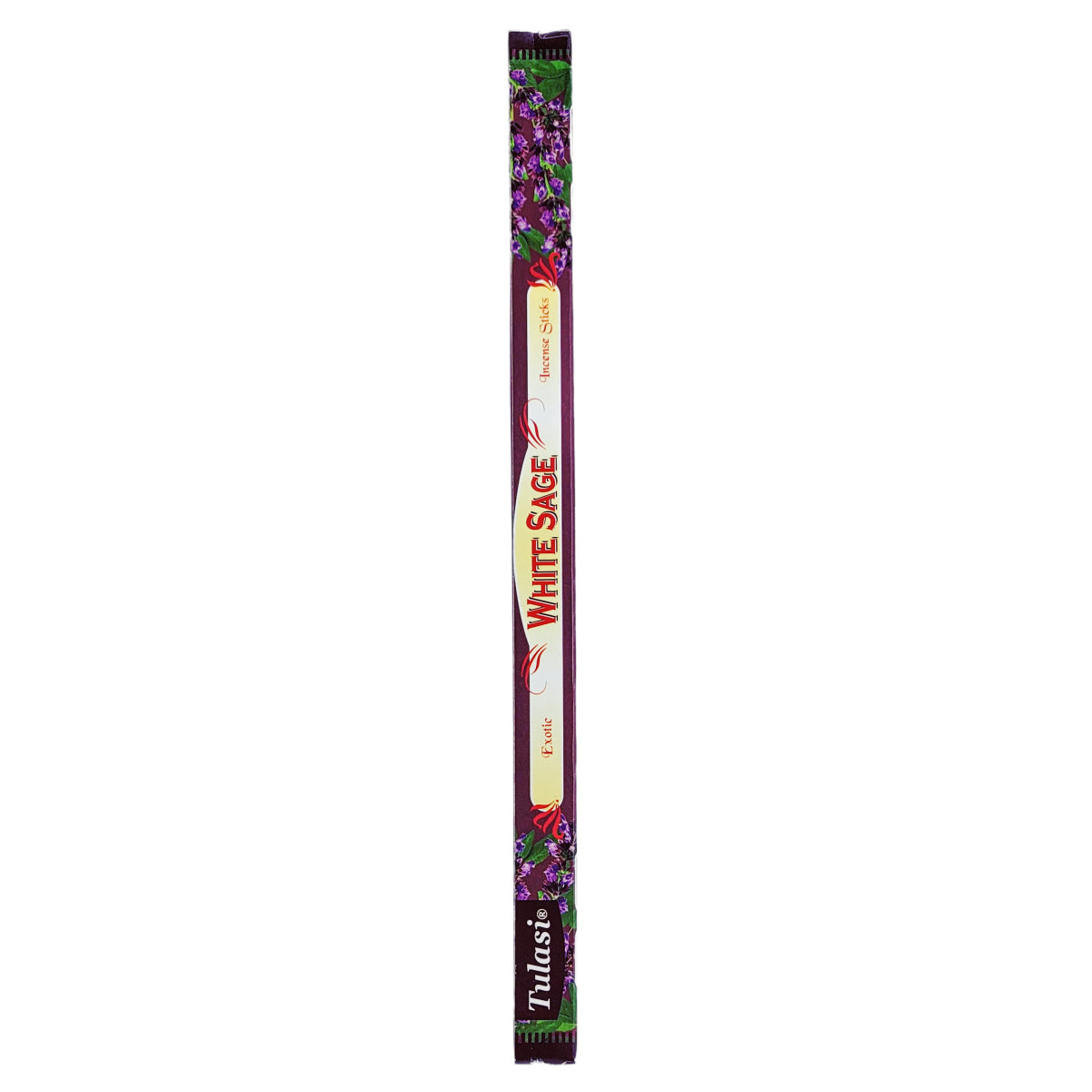 White Sage Tulasi 9" Incense Sticks, 8ct Square Packs