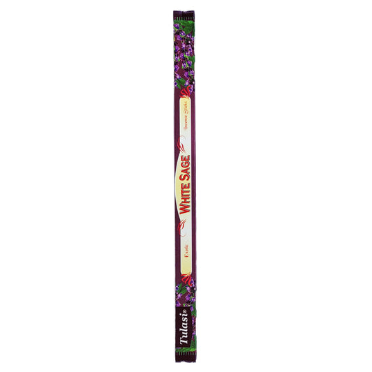 White Sage Tulasi 9" Incense Sticks, 8ct Square Packs
