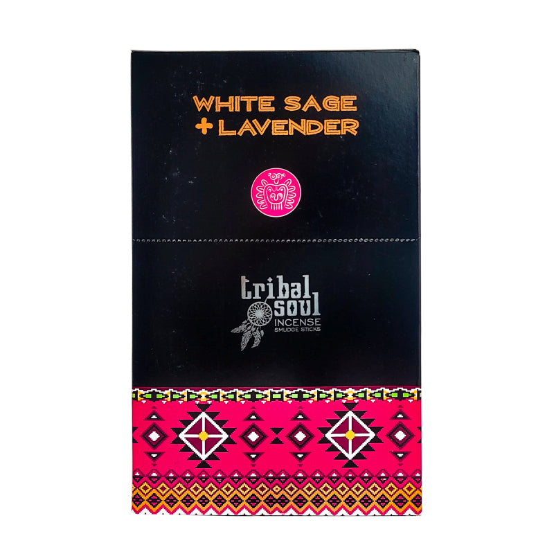 White Sage + Lavender 15g 8" Incense Pack, by Tribal Soul