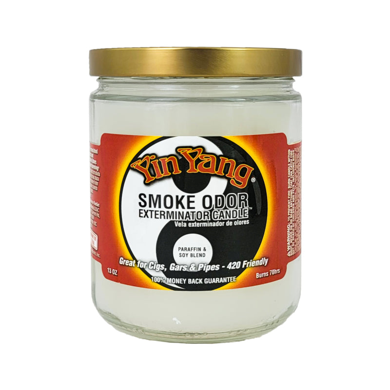 Yin Yang 4" Odor Exterminator Glass Jar Candle 13oz