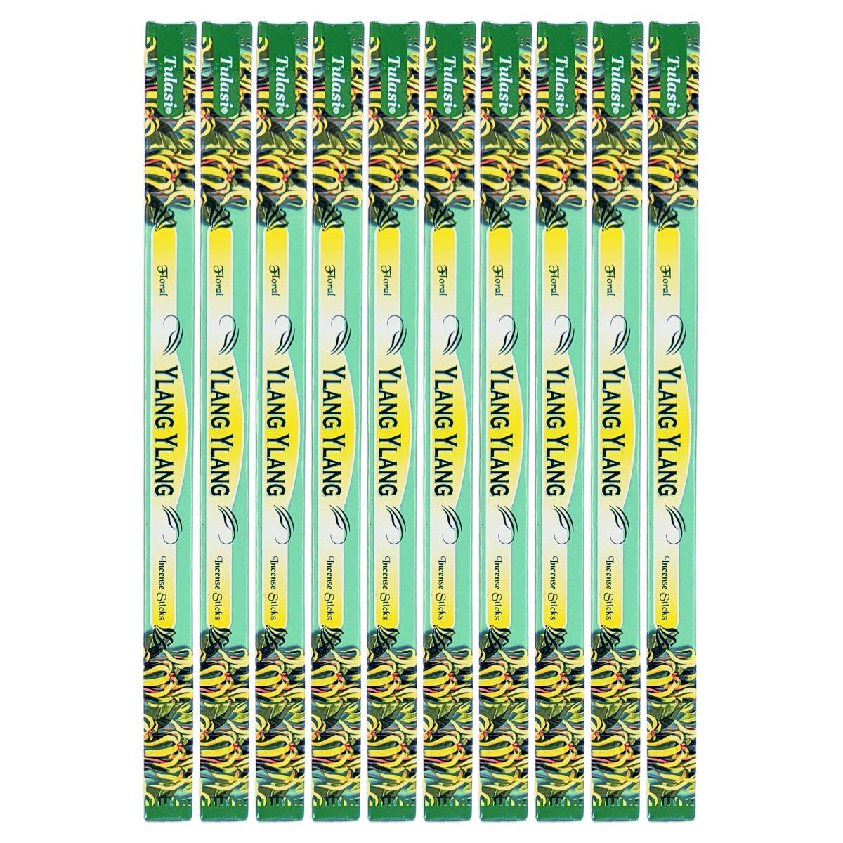 Ylang Ylang Tulasi 9" Incense Sticks, 8ct Square Packs