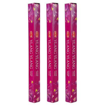 HEM Incense Sticks 20-Stick Hex Packs, Ylang Ylang