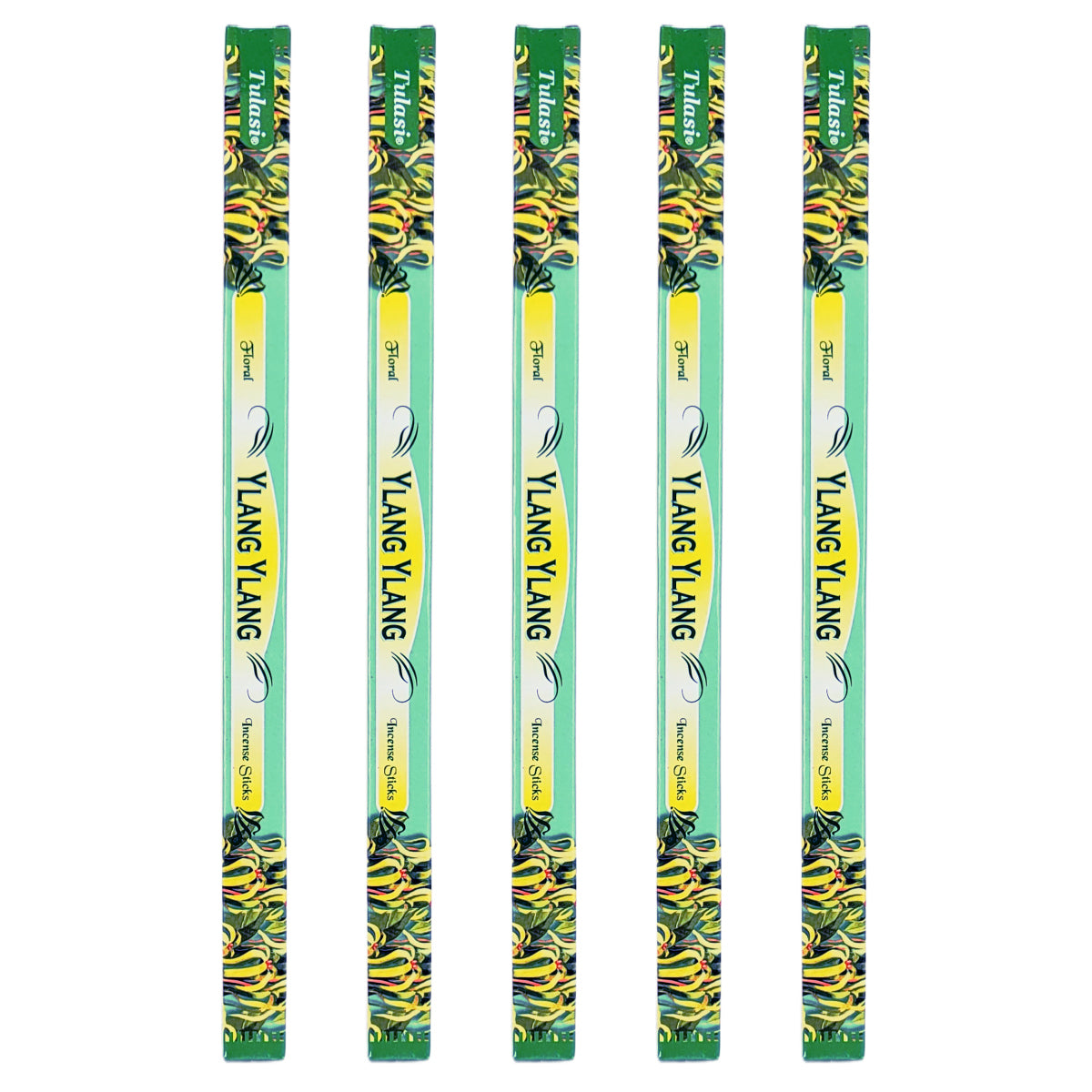 Ylang Ylang Tulasi 9" Incense Sticks, 8ct Square Packs