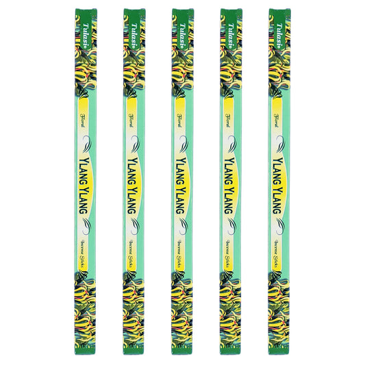 Ylang Ylang Tulasi 9" Incense Sticks, 8ct Square Packs