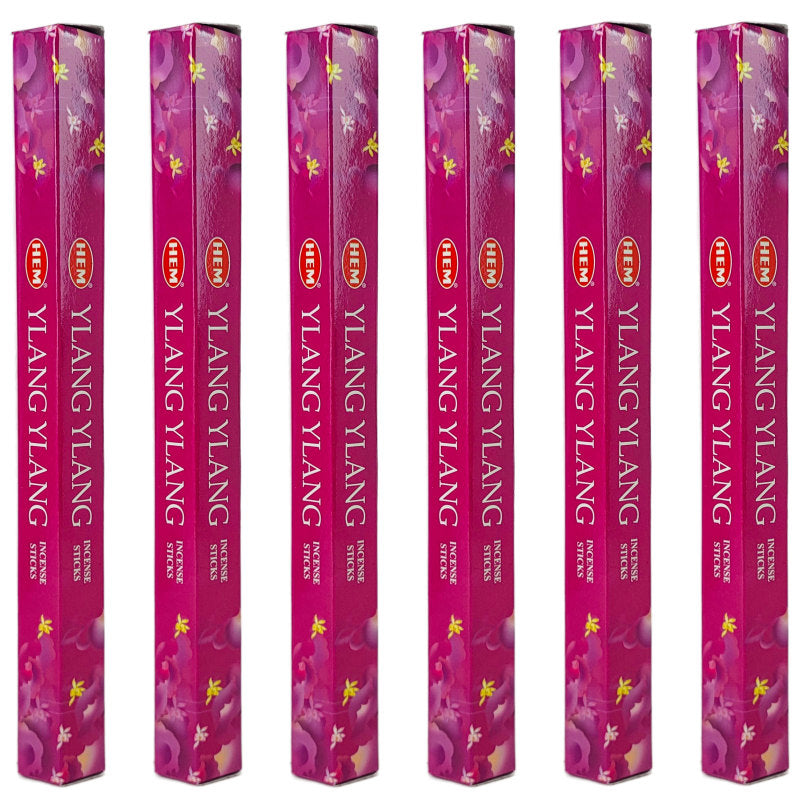 HEM Incense Sticks 20-Stick Hex Packs, Ylang Ylang