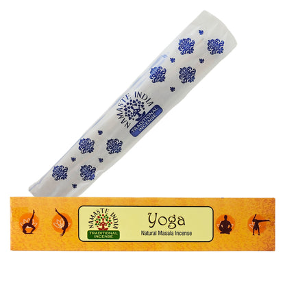 Yoga 15g 8" Incense Pack, by Namaste India