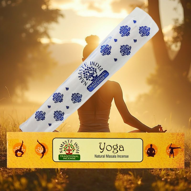 Yoga 15g 8" Incense Pack, by Namaste India