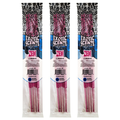 Zen Scent 11" Exotic Scents Incense