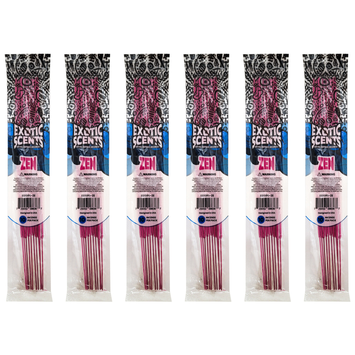 Zen Scent 11" Exotic Scents Incense