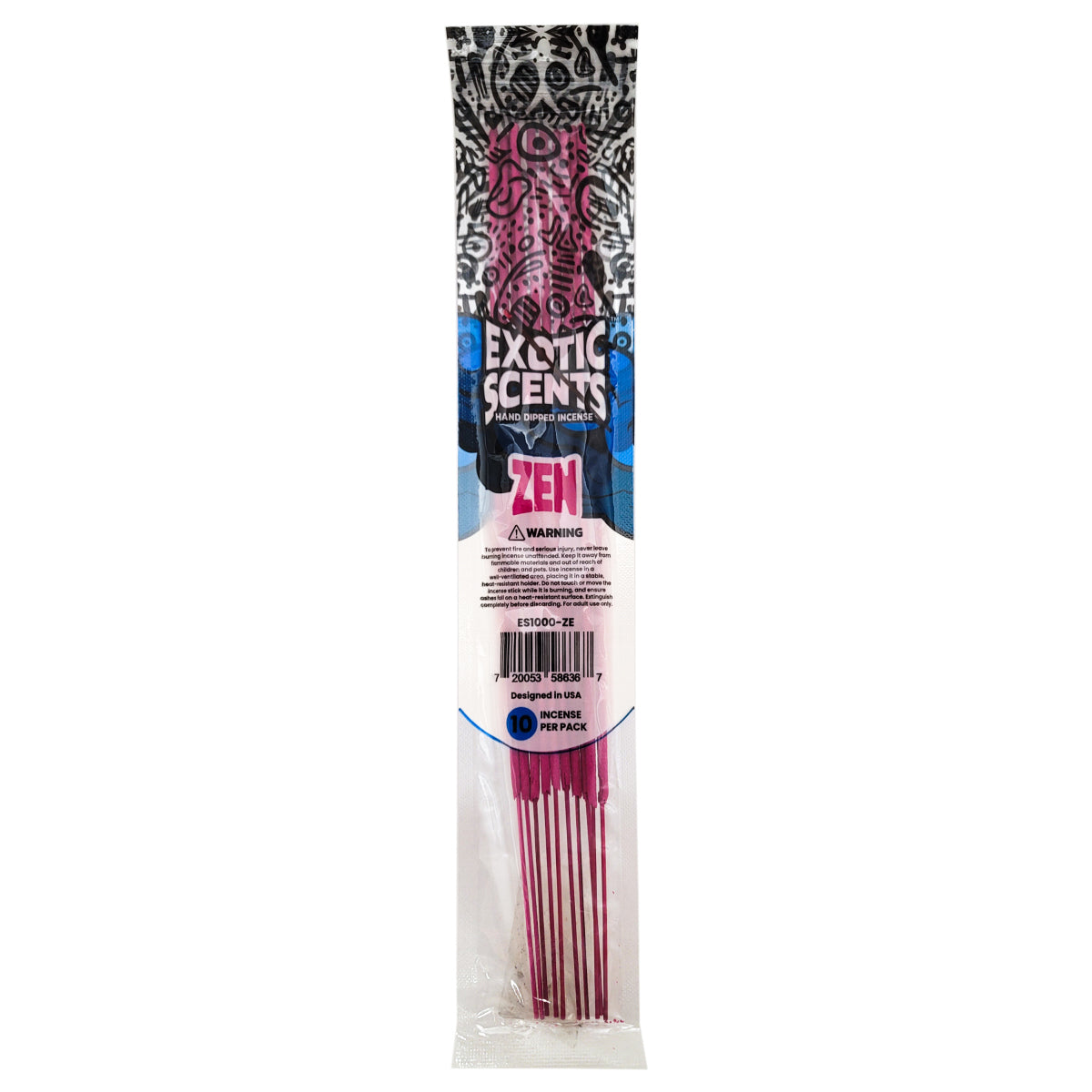 Zen Scent 11" Exotic Scents Incense