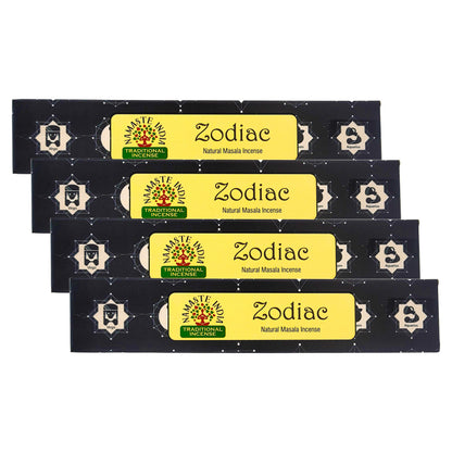 Zodiac 15g 8" Incense Pack, by Namaste India