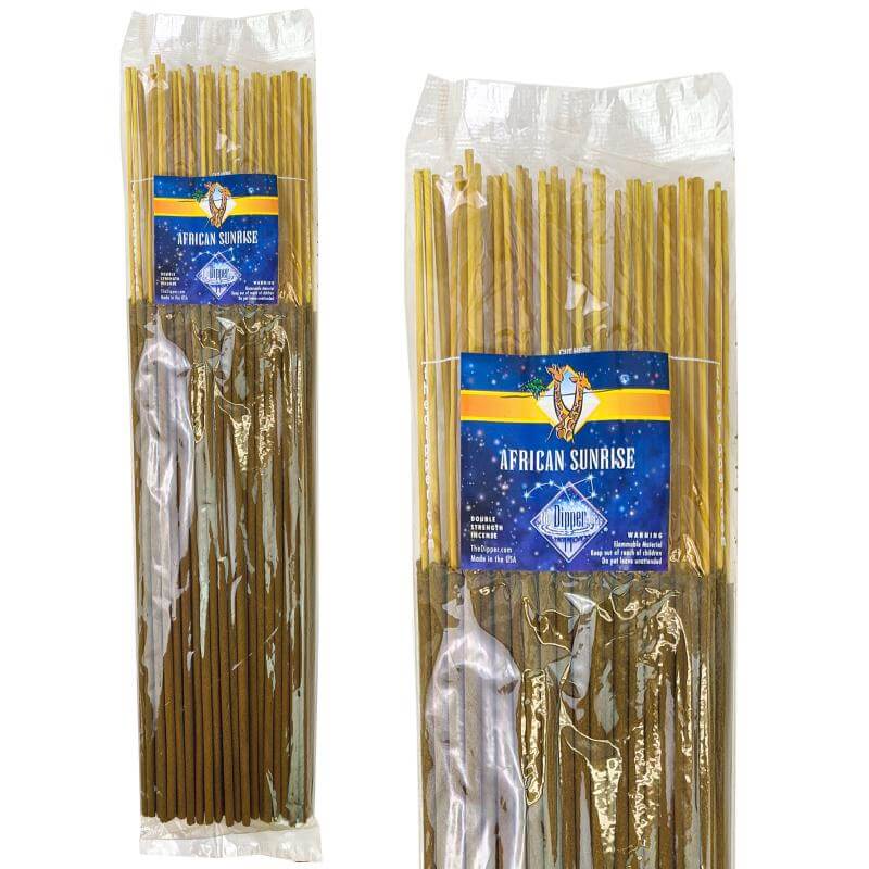 African Sunrise Scent 19" Incense, 50-Stick Pack, by The Dipper