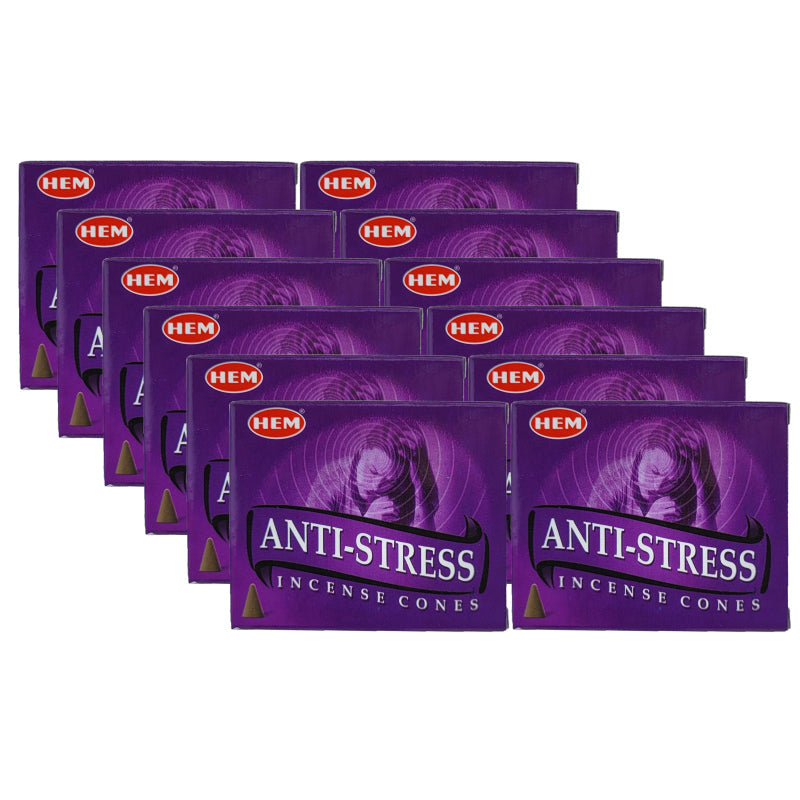 HEM Anti-Stress Scent Incense Cones, 10 Cone Pack