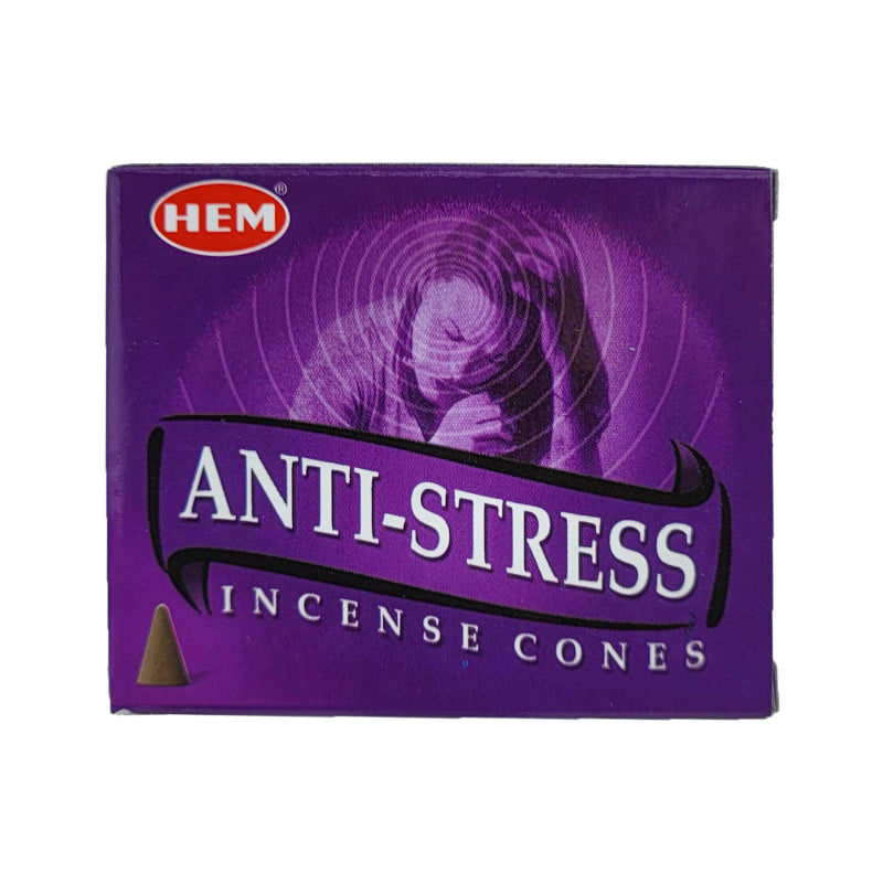 HEM Anti-Stress Scent Incense Cones, 10 Cone Pack