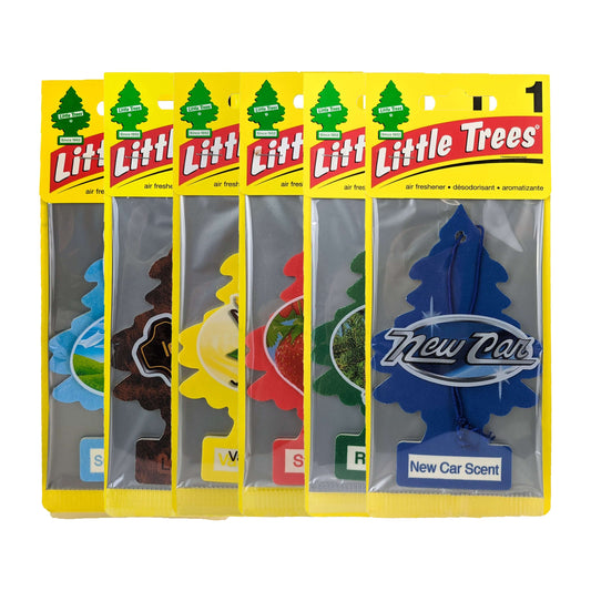 Assorted 6-PACK Little Trees Hanging Air Fresheners