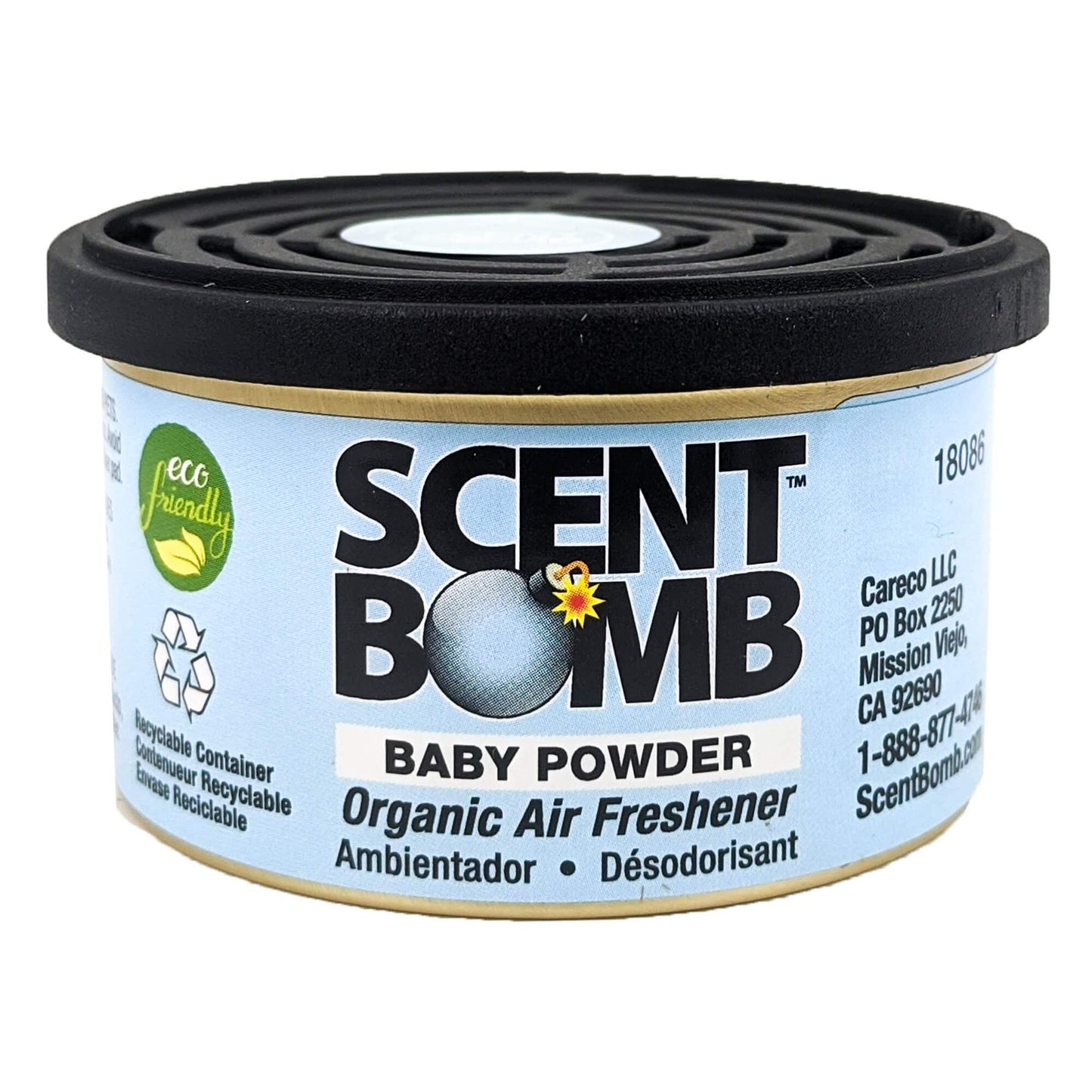Baby Powder Scent Bomb Organic Air Freshener Scent Can