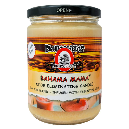 Bahama Mama 5" Blunteffects Odor Eliminating Glass Jar Candle