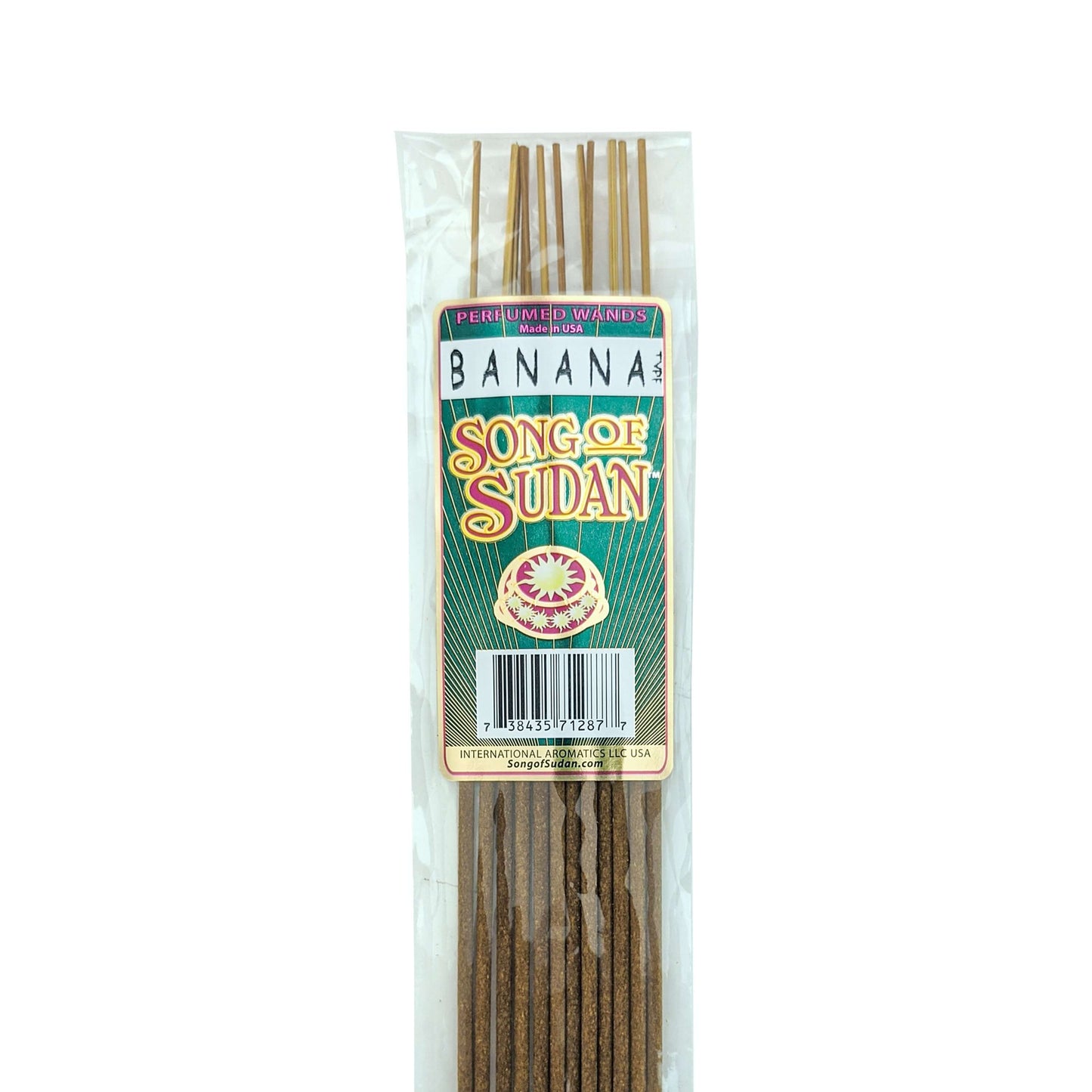 Song Of Sudan Handmade 11" Incense Sticks - Banana Type Scent - 12 Sticks