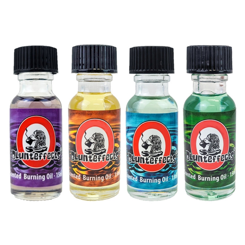 4-Pack Assorted BluntEffects Burning Oils