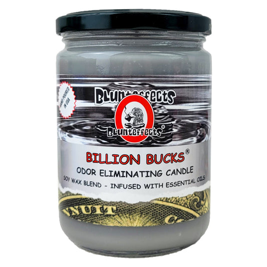 Billion Bucks 5" Blunteffects Odor Eliminating Glass Jar Candle