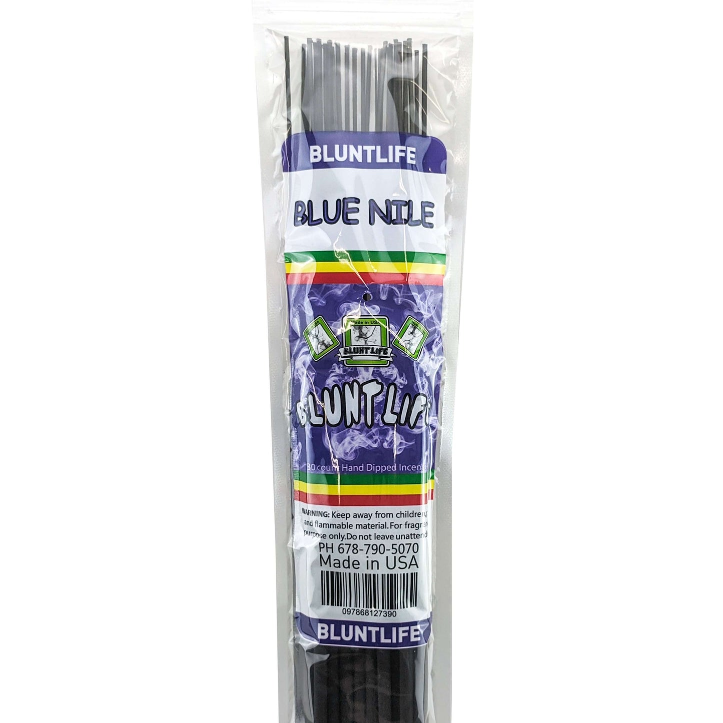 Blue Nile Scent 19" BluntLife Jumbo Incense, 30-Stick Pack