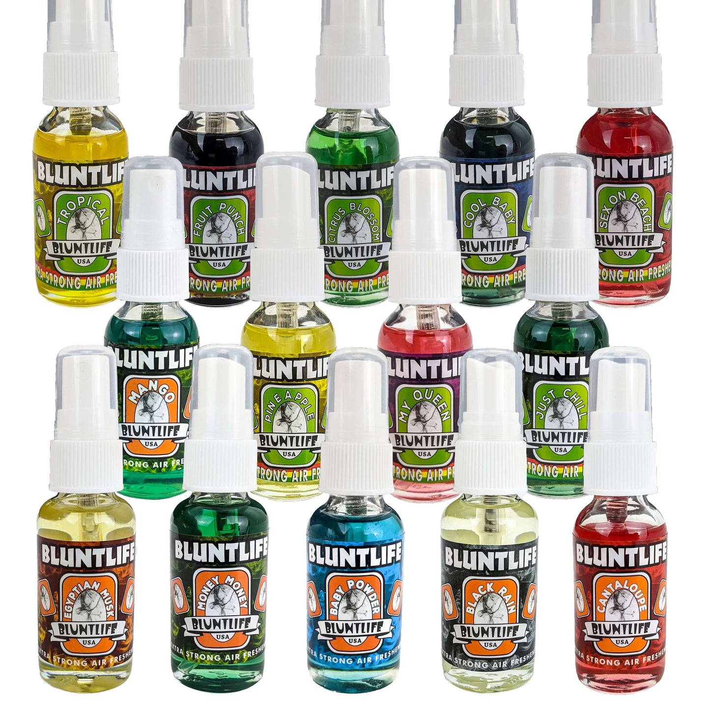 4-Pack Assorted BluntLife 1OZ Air Freshener Sprays