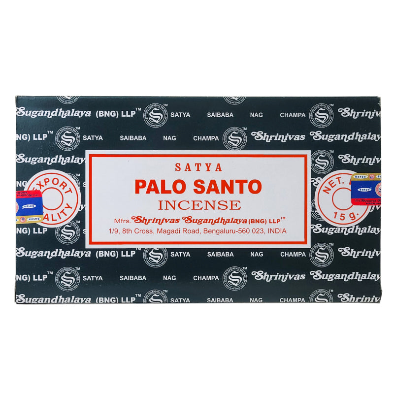 Palo Santo Incense Sticks by Satya BNG, 15g Packs
