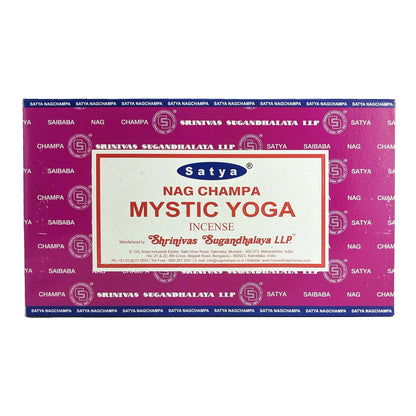 Satya Nag Champa Mystic Yoga Incense Sticks, 15g Pack