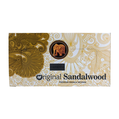 Nandita Original Sandalwood Incense Sticks, Box of 12 Packs