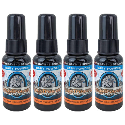 4-Pack: Blunt Power Spray 1.5 OZ Baby Powder Scent