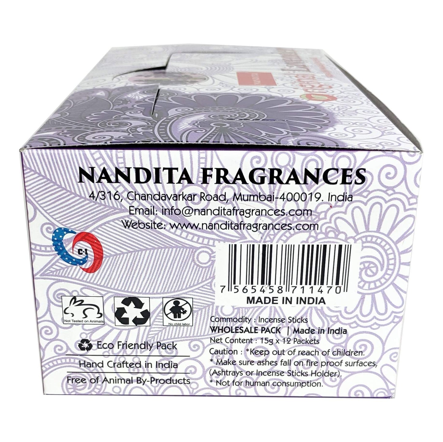 Nandita Original Lavender Incense Sticks, 15g Pack