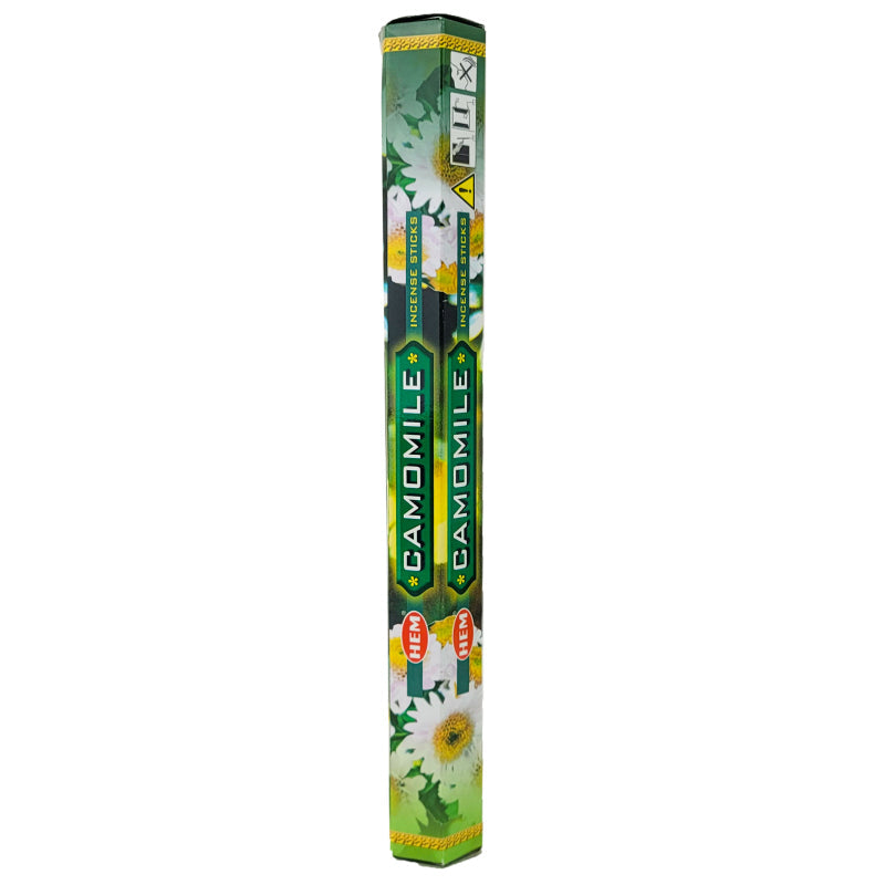 HEM Incense Sticks 20-Stick Hex Packs, Camomile Scent