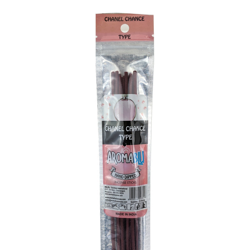 AromaBlu Hand Dipped 11 Incense Sticks, Chance Type Scent
