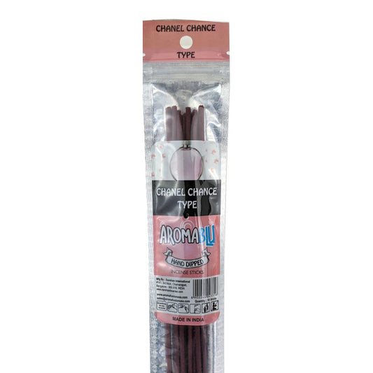 AromaBlu Hand Dipped 11" Incense Sticks, Chance Type Scent