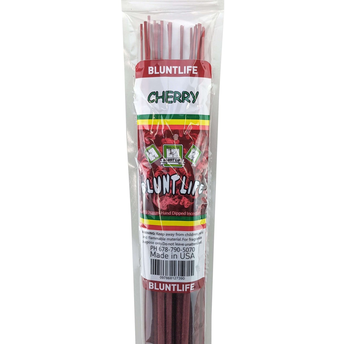 Cherry Scent 19" BluntLife Jumbo Incense, 30-Stick Pack