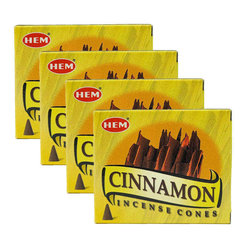 HEM Cinnamon Scent Incense Cones, 10 Cone Pack