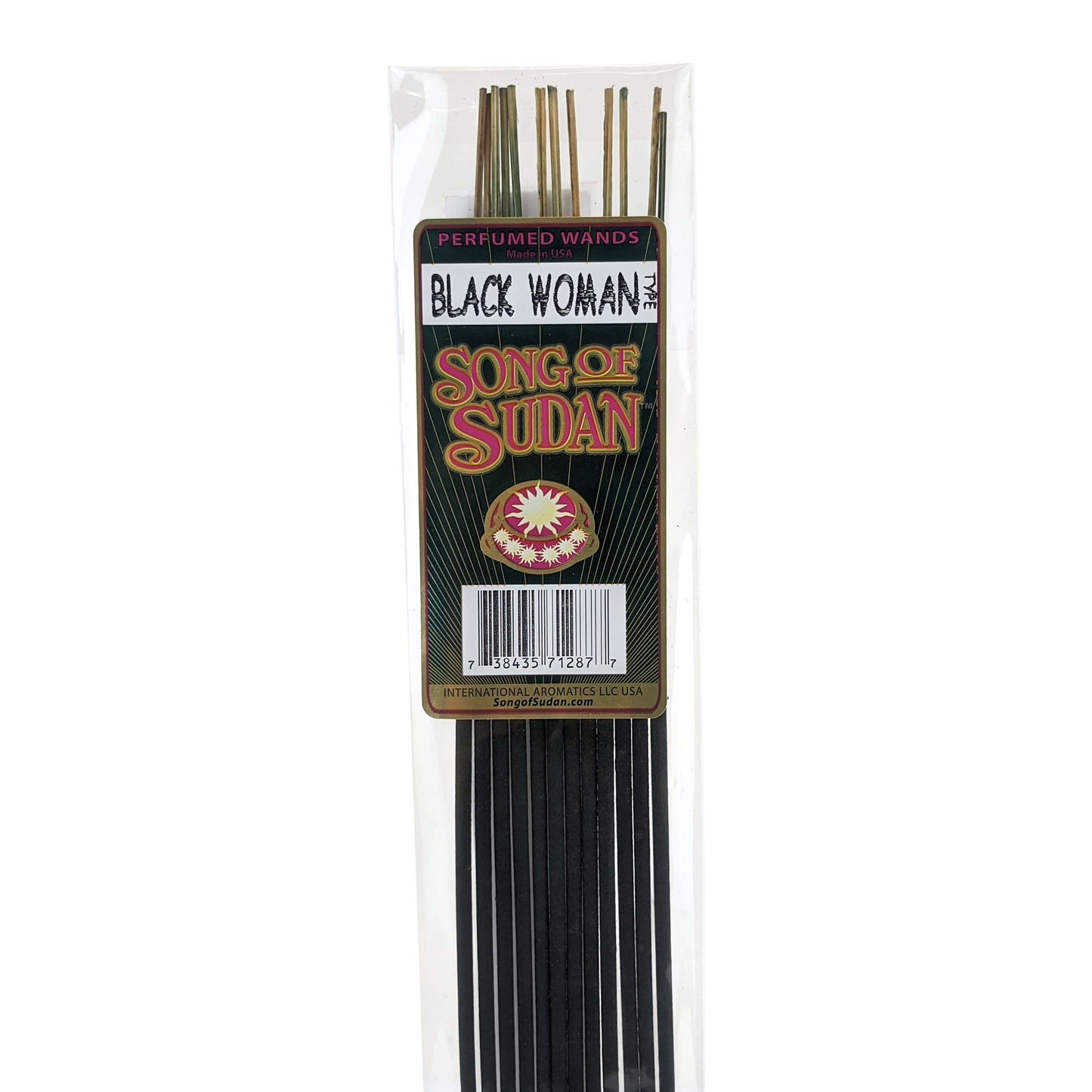 Song Of Sudan Handmade 11" Incense Sticks - Black Woman Type Scent - 12 Sticks