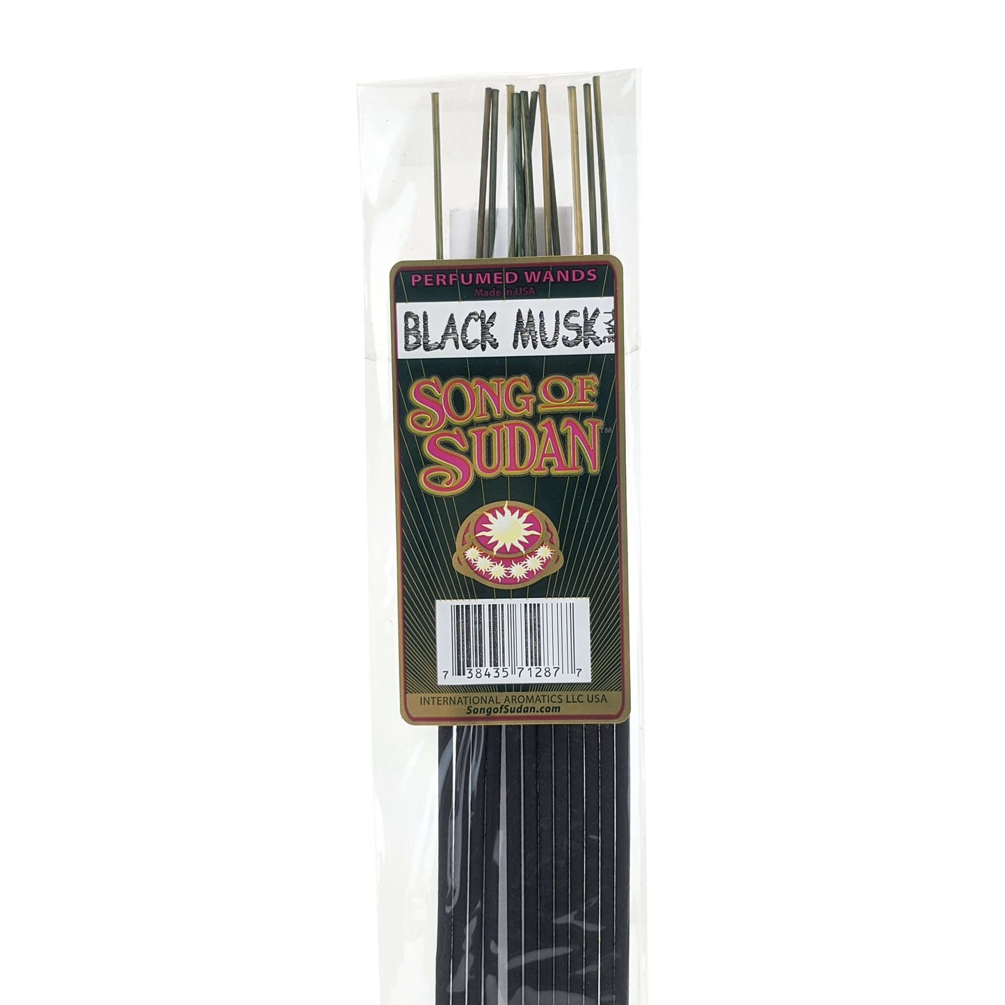 Song Of Sudan Handmade 11" Incense Sticks - Black Musk Type Scent - 12 Sticks