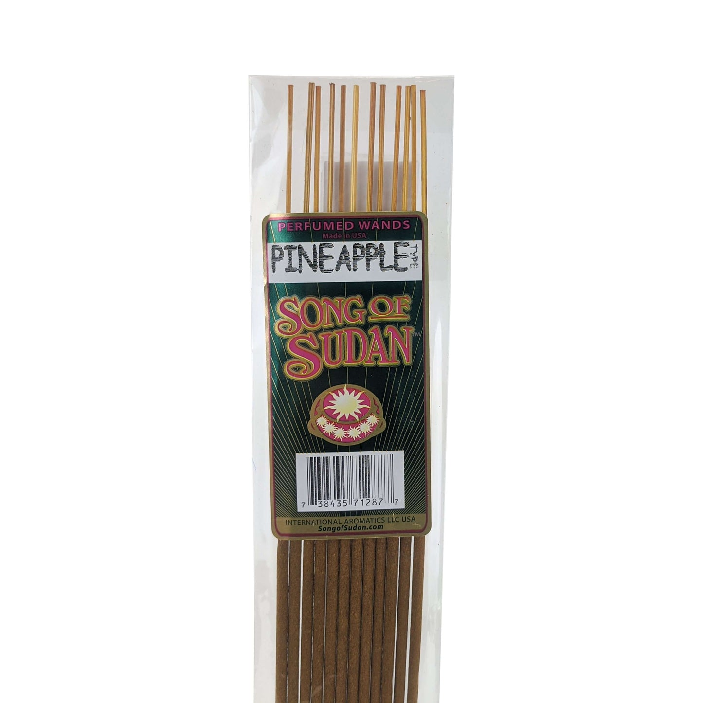 Song Of Sudan Handmade 11" Incense Sticks - Pineapple Type Scent - 12 Sticks