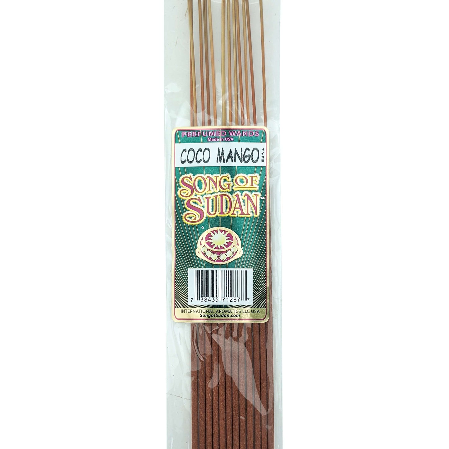 Song Of Sudan Handmade 11" Incense Sticks - Coco Mango Type Scent - 12 Sticks