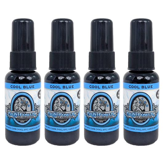 4-Pack: Blunt Power Spray 1.5 OZ Cool Blue Scent