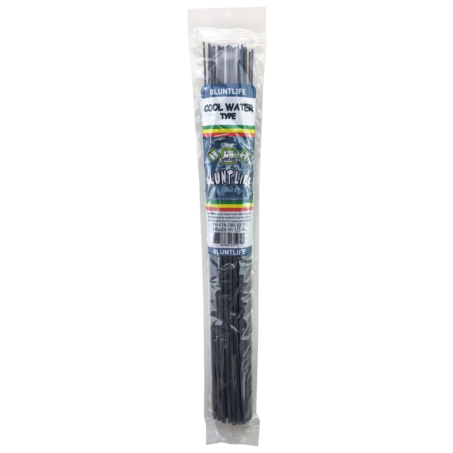 Cool Water TYPE Scent 19" BluntLife Jumbo Incense, 30-Stick Pack