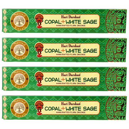 Copal & White Sage Incense, by Hari Darshan