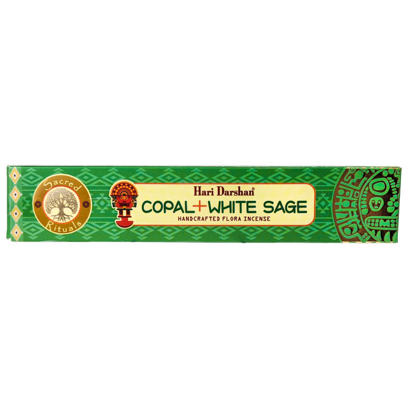 Copal & White Sage Incense, by Hari Darshan
